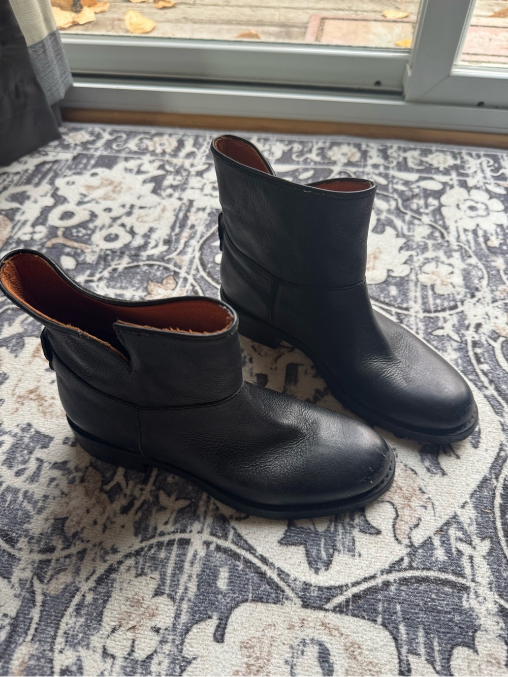 Madewell leather ankle moto boots